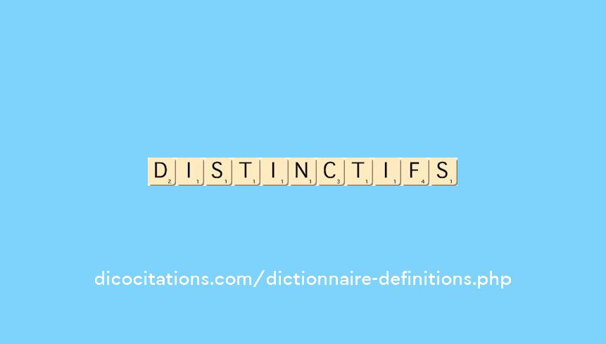 distinctifs distinctifs