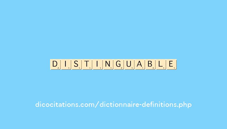 distinguable