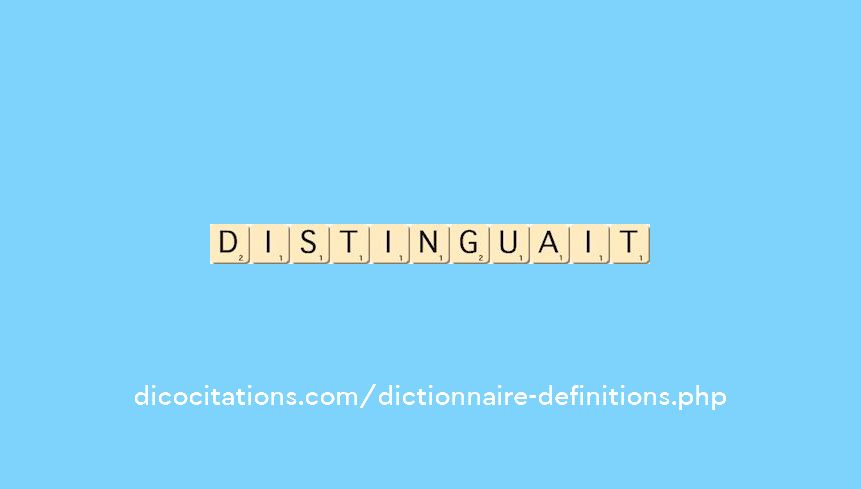 distinguait distinguait