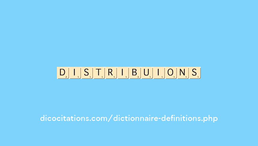 distribuions