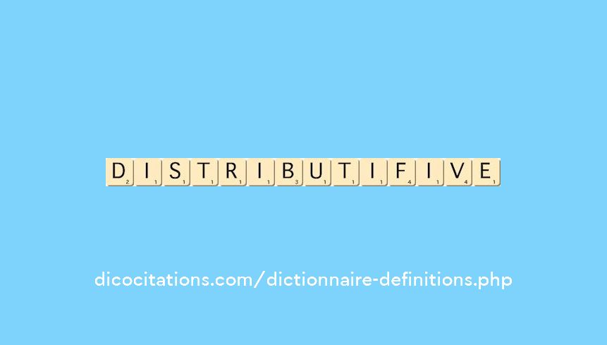 distributif--ive