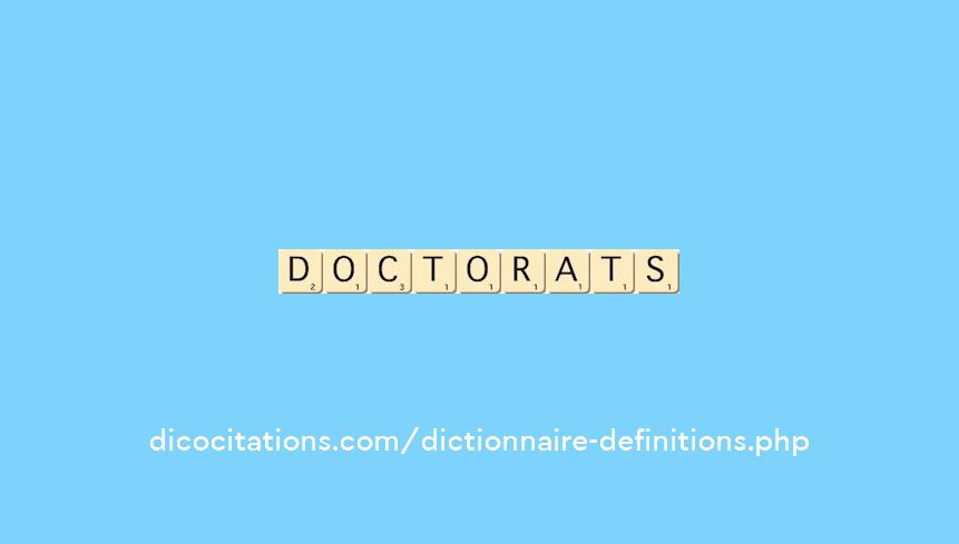 doctorats doctorats