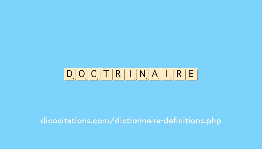 doctrinaire