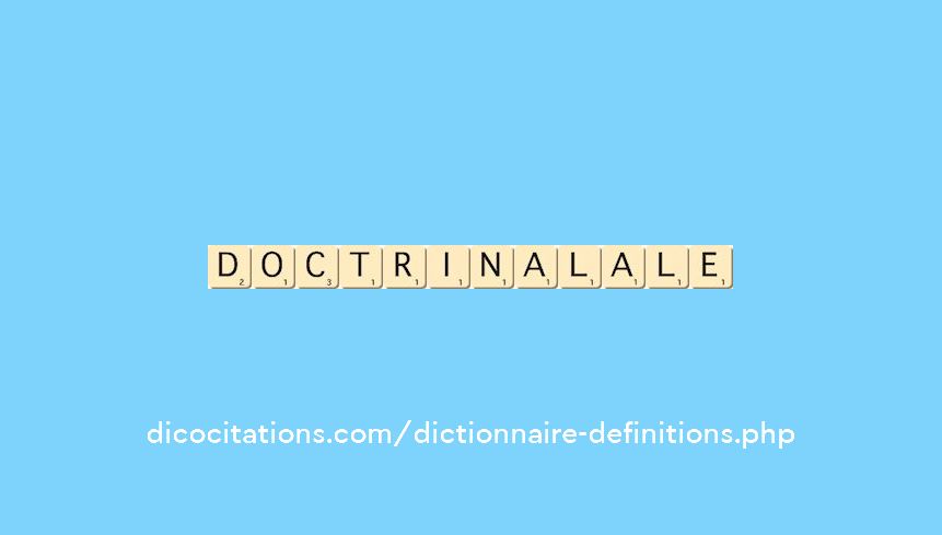doctrinal--ale