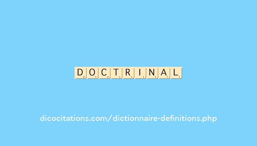 doctrinal