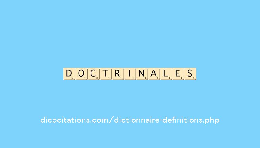 doctrinales doctrinales