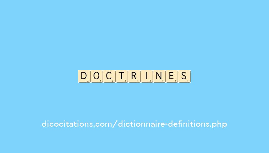 doctrines doctrines