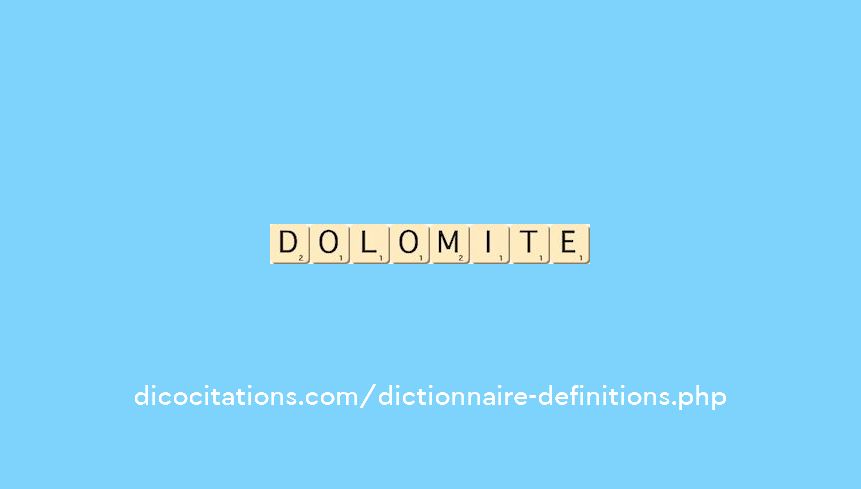 dolomite dolomite