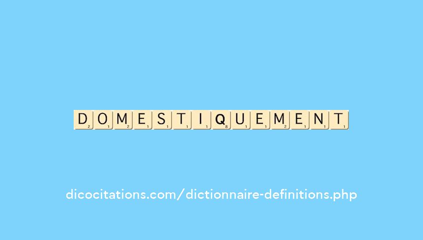 domestiquement
