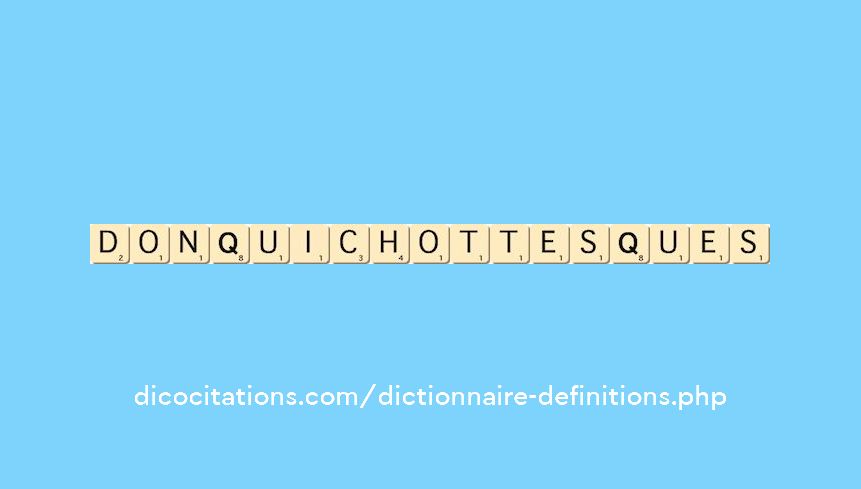 donquichottesques donquichottesques