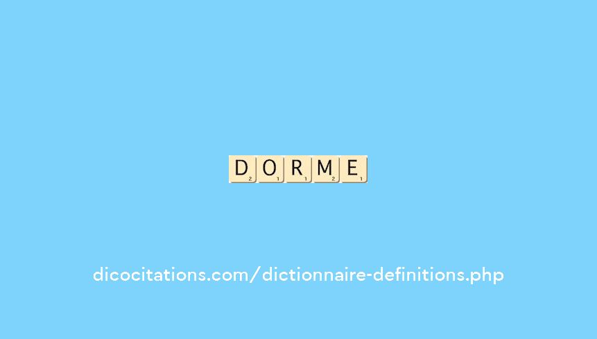 dorme dorme