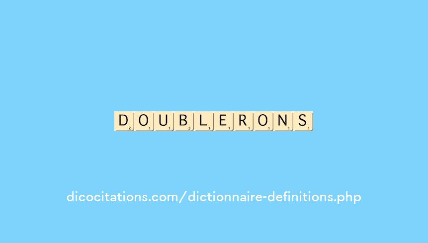 doublerons doublerons