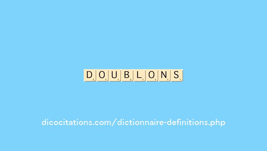 doublons doublons