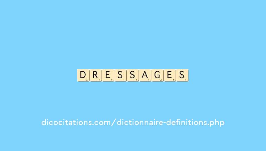 dressages dressages