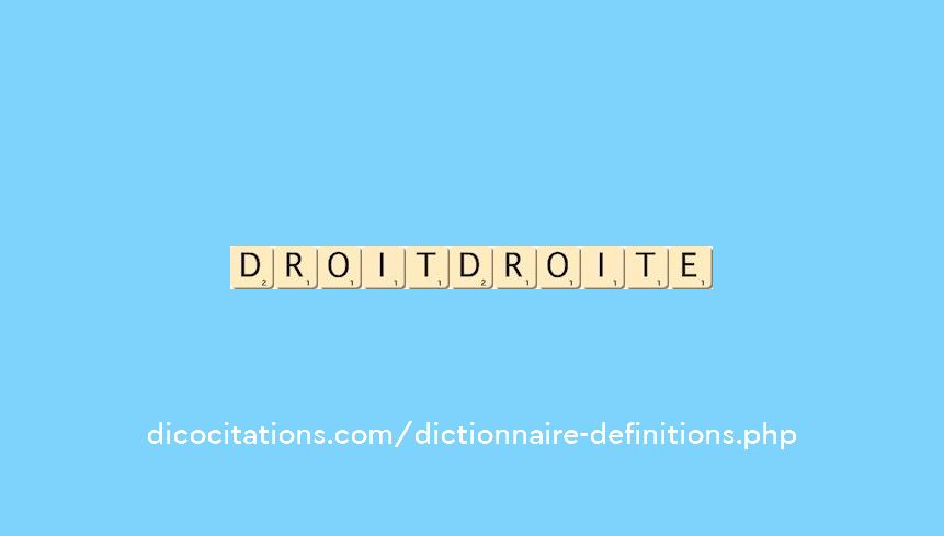 droit--droite