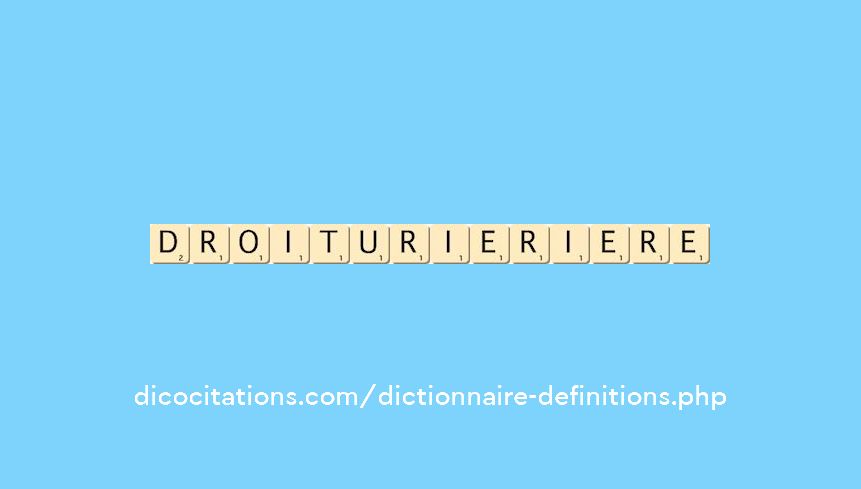 droiturier--iere