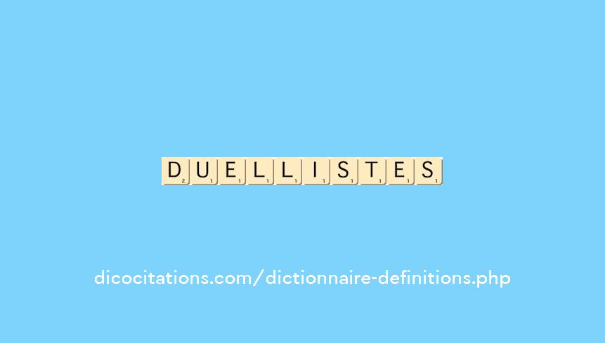 duellistes duellistes