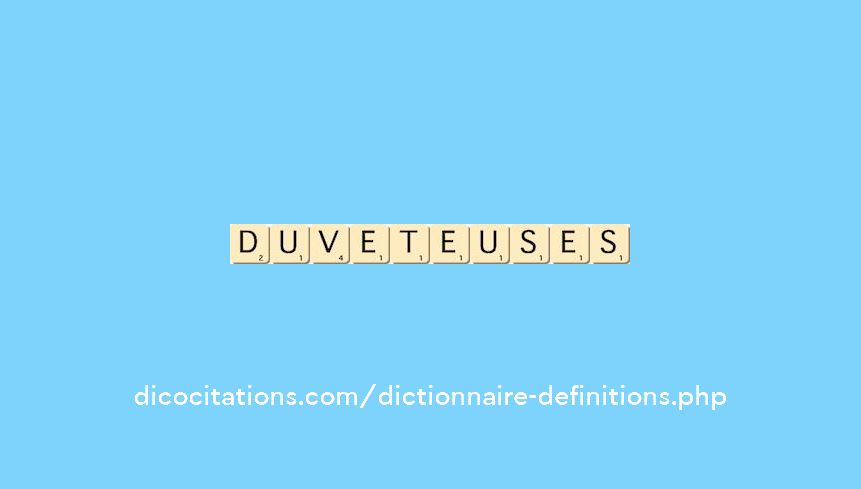 duveteuses duveteuses