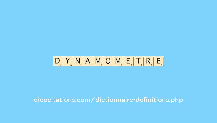 dynamometre dynamometre
