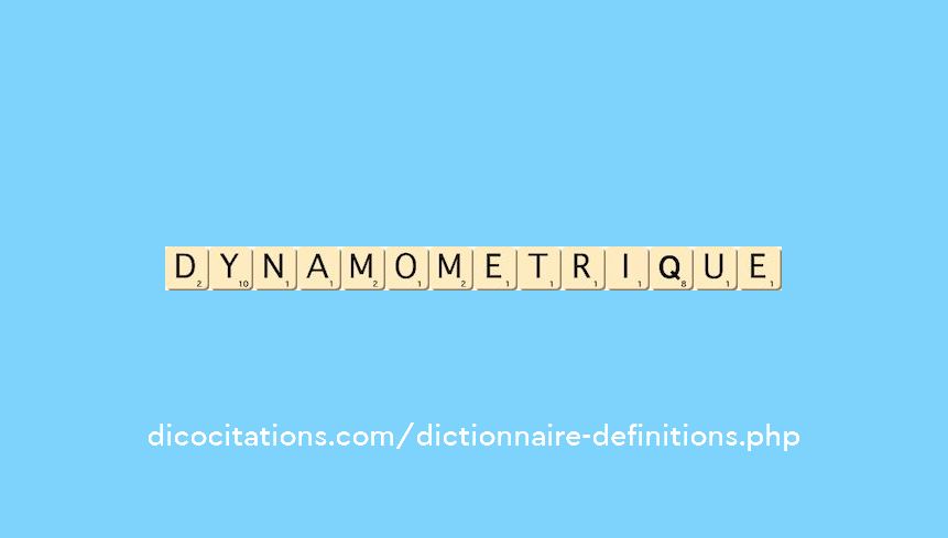 dynamometrique dynamometrique