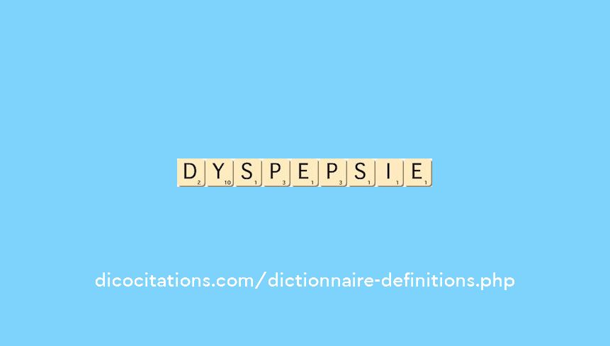 dyspepsie