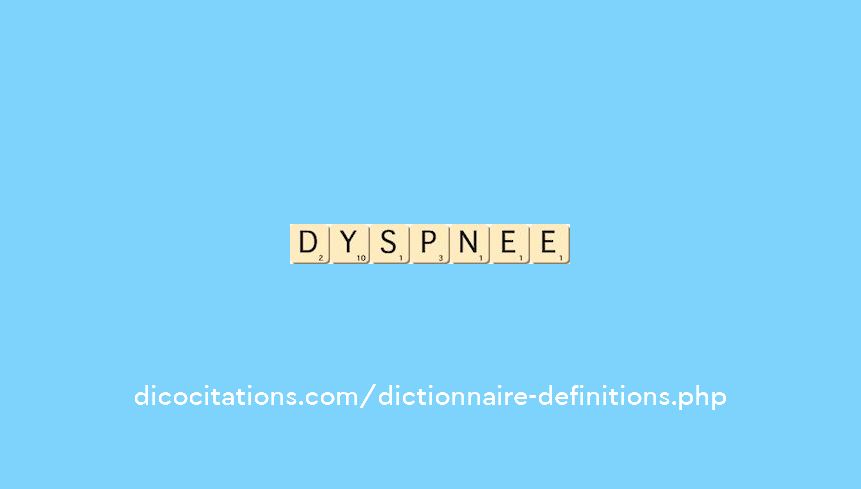 dyspnee dyspnee