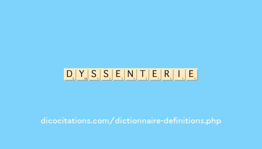 dyssenterie