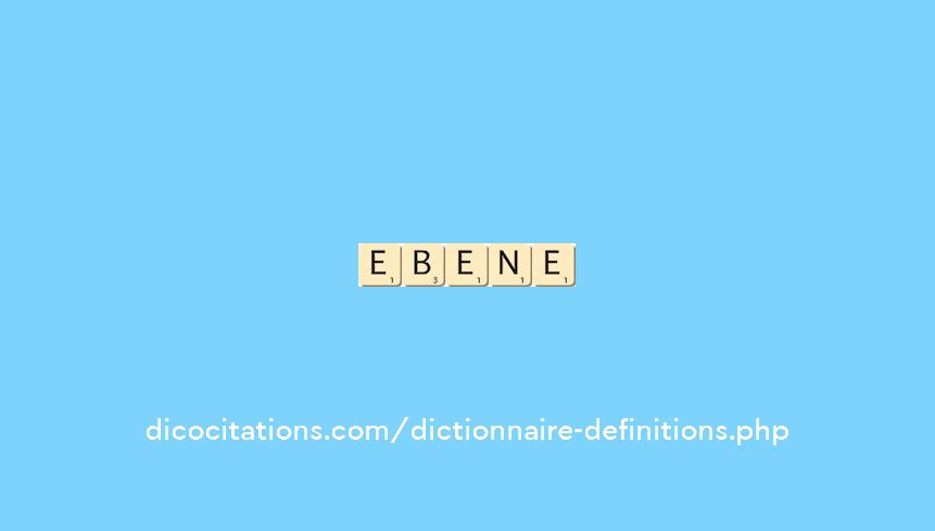 ebene