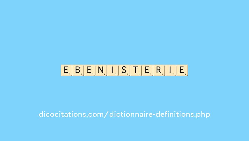 ebenisterie ebenisterie