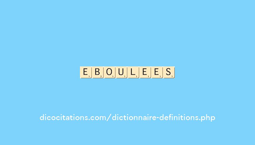 eboulees eboulees
