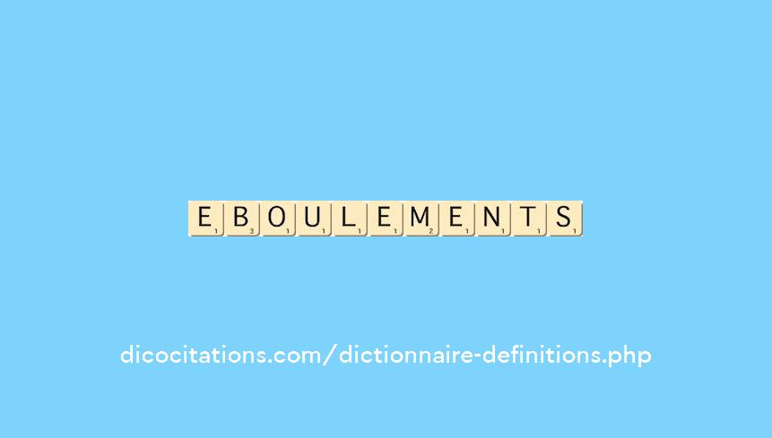eboulements eboulements
