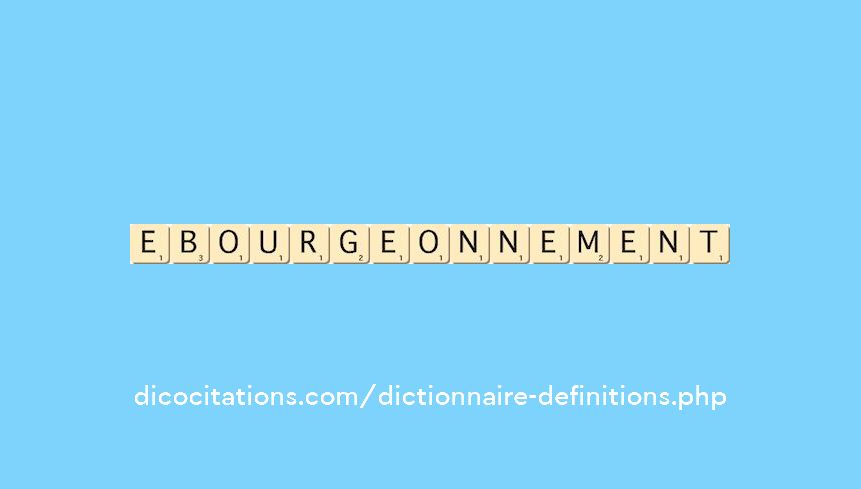 ebourgeonnement