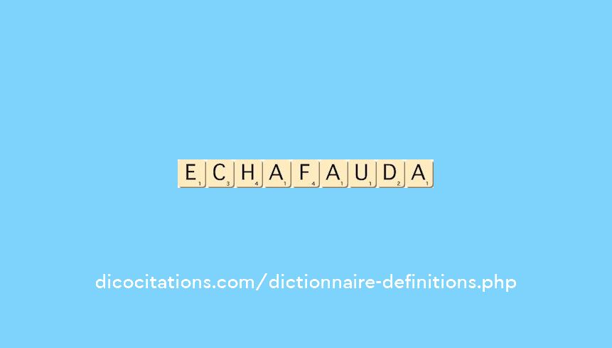 echafauda echafauda