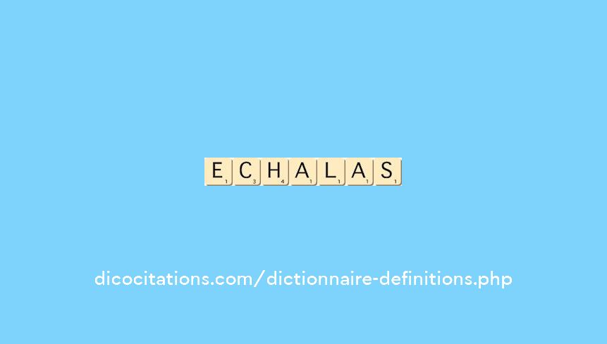 echalas