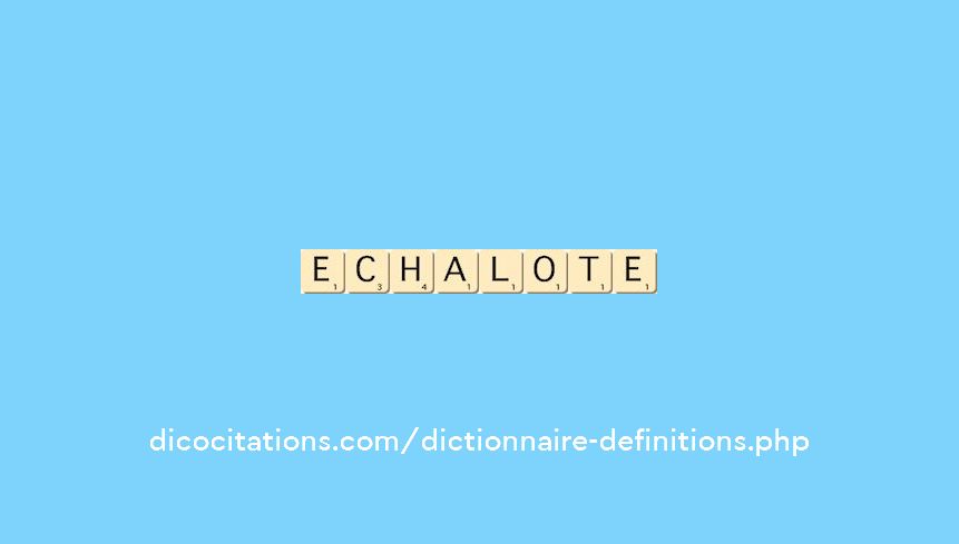 echalote