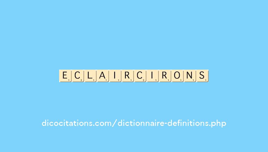 eclaircirons eclaircirons