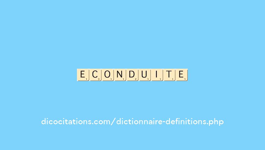 econduite econduite
