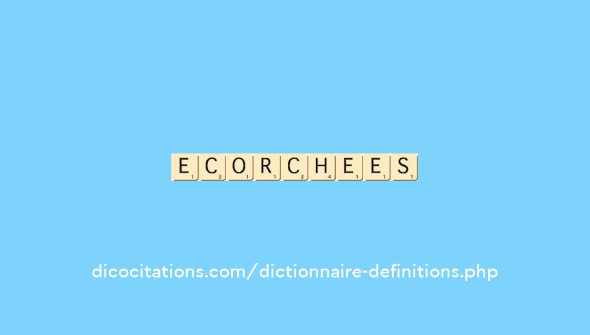 ecorchees ecorchees