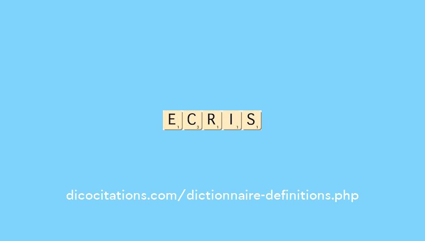 ecris ecris