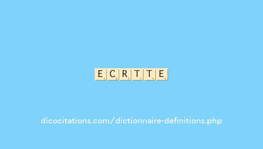 ecrit--ite