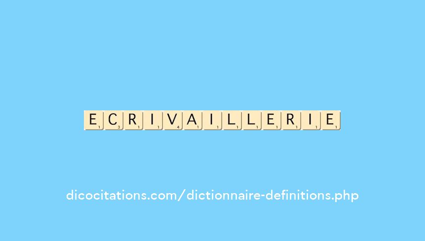 ecrivaillerie
