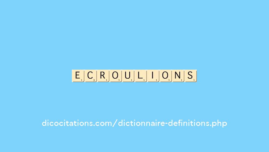 ecroulions