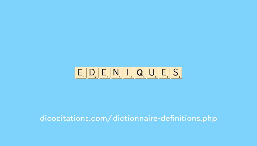 edeniques edeniques