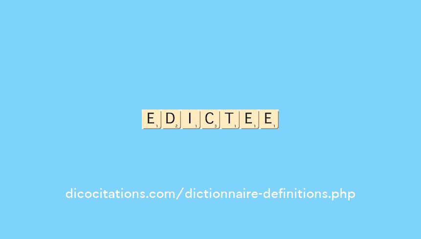 edictee edictee