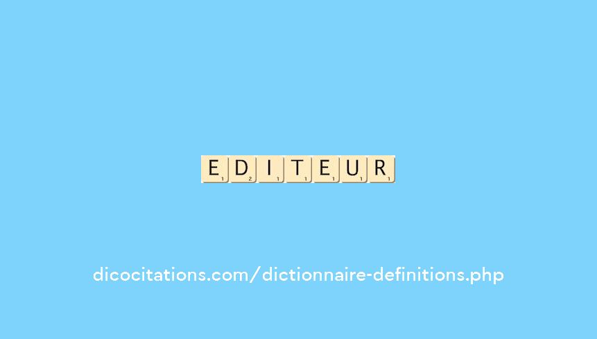 editeur editeur