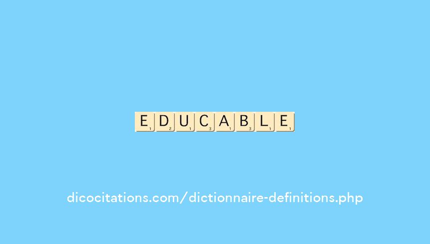 educable educable