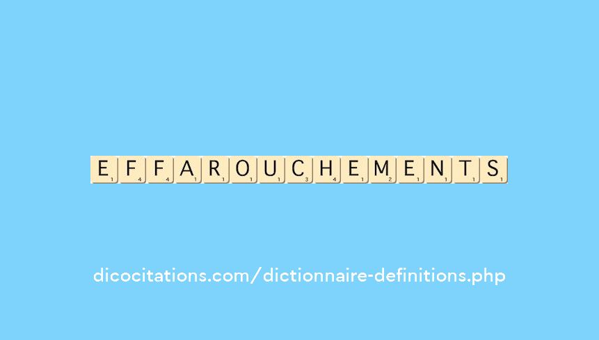 effarouchements effarouchements