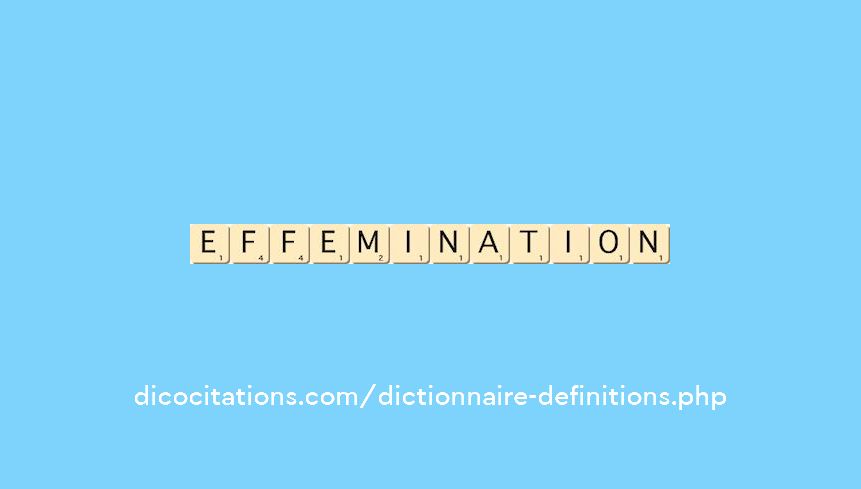 effemination