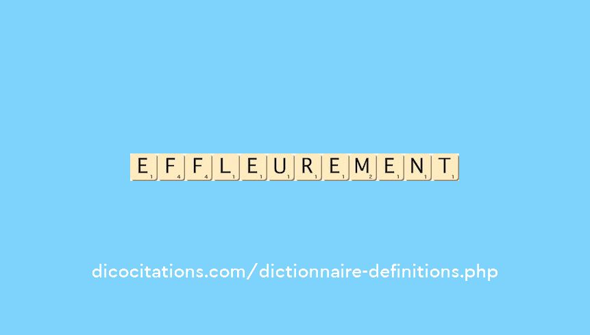 effleurement effleurement