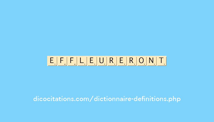 effleureront effleureront